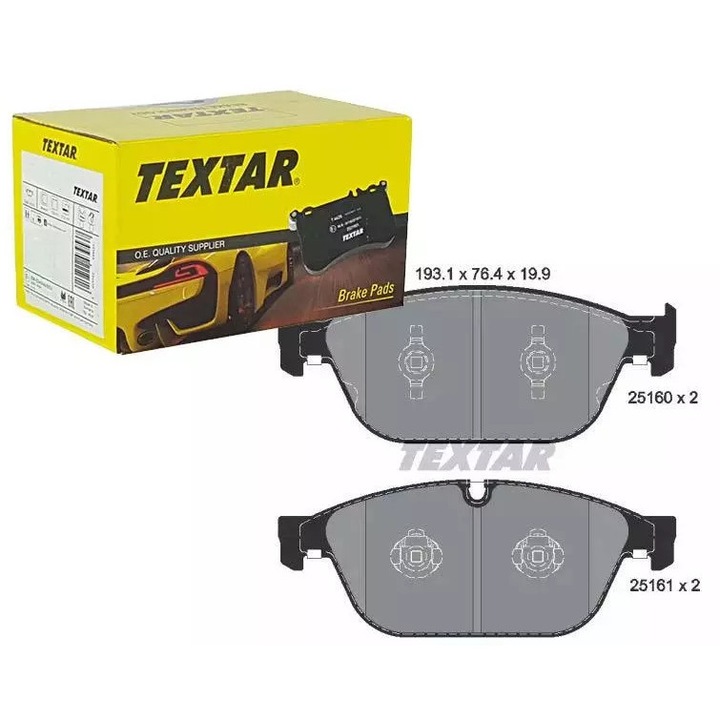 Fékbetétek, Textar, Audi A8 09-/Q5 12- modellekhez, 380mm