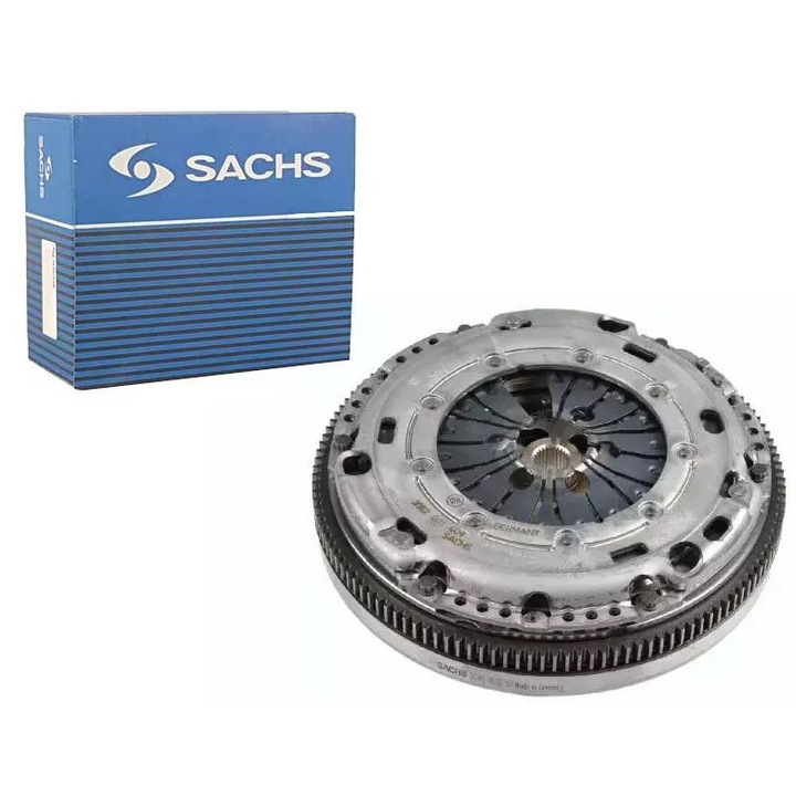 Kuplung szett, Sachs BZ24X124D, felső és alsó rögzítésű, VW Golf/Jetta/Passat/Touran 1.6-2.0TDI 08- DMF modellekhez