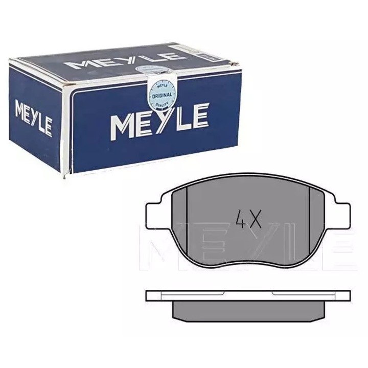 Fékbetétek, MEYLE, Peugeot 307-hez, 136,8x57x19mm, első