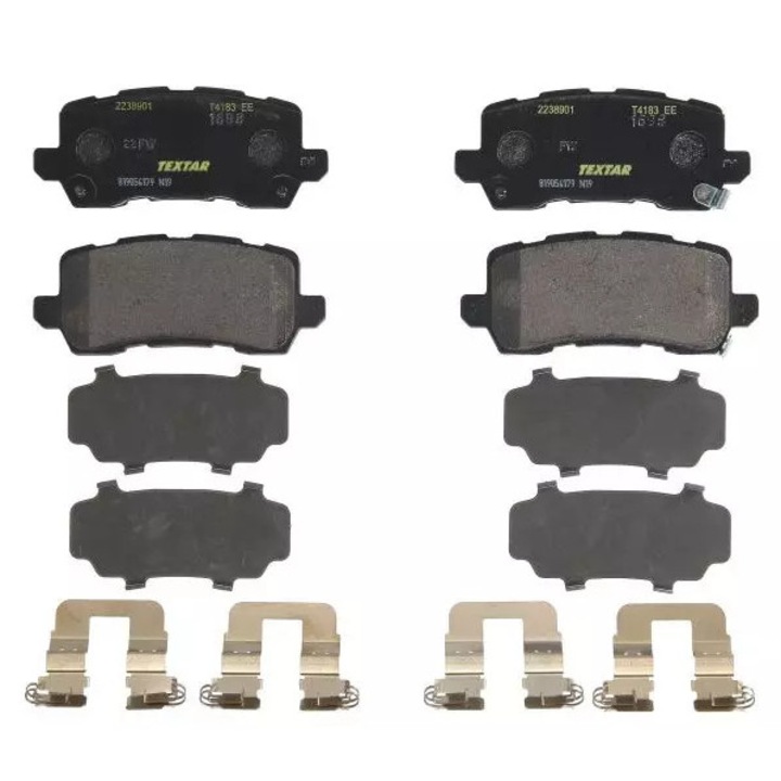 Fékbetét készlet, Textar, 116,8x48,3x15,5mm, 2 kopásjelzővel, MDX/TLX 3.5 13-