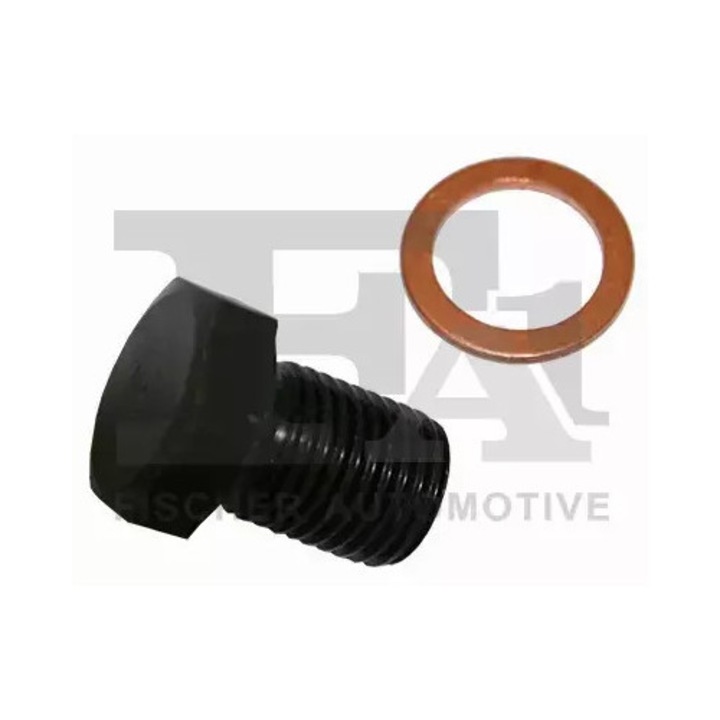 FISCHER Olajleeresztő csavar, M14x1.5, 18mm, tömítéssel