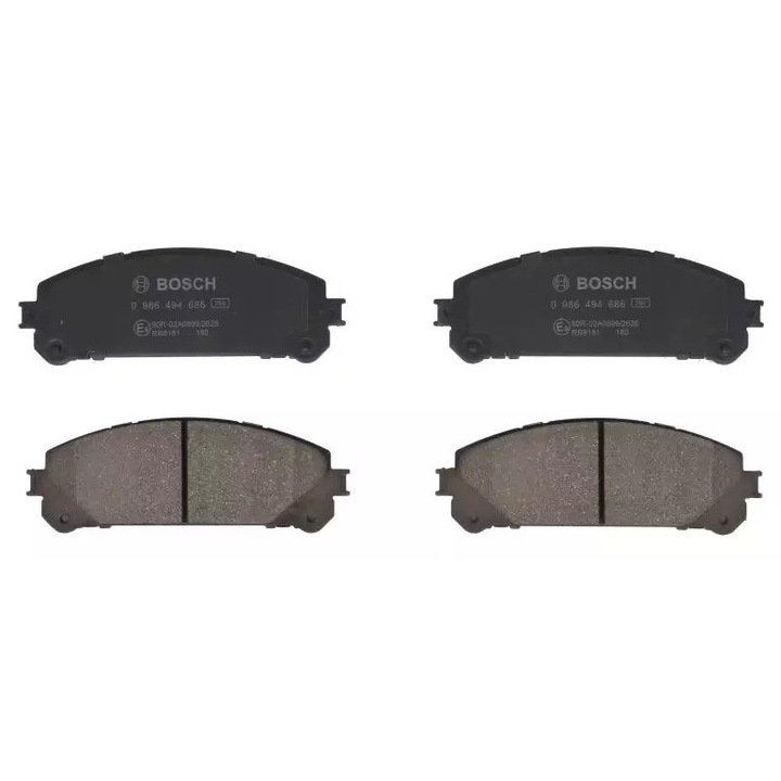Bosch fékbetét készlet, 17,5x166,6x59,3mm, Lexus NX/RX 2,0-3,5 08- modellekhez