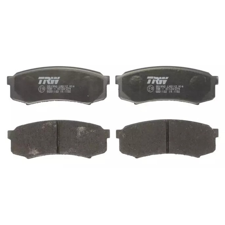 TRW fékbetétek Toyota Landcruiser 03-/Pajero 03- modellekhez