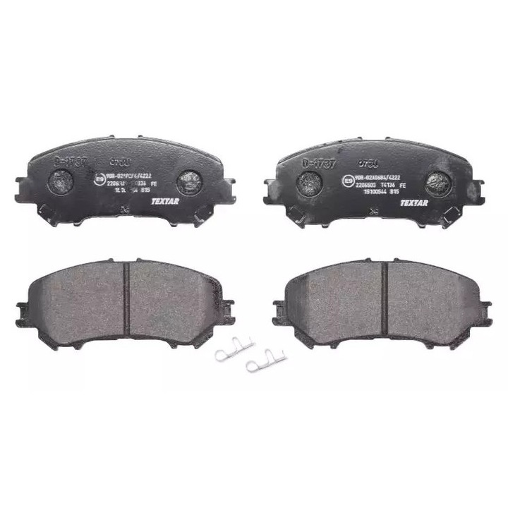 Textar fékbetétek Nissan X-Trail 1,6 DCI-hez, 141,5x59,7x16,7mm