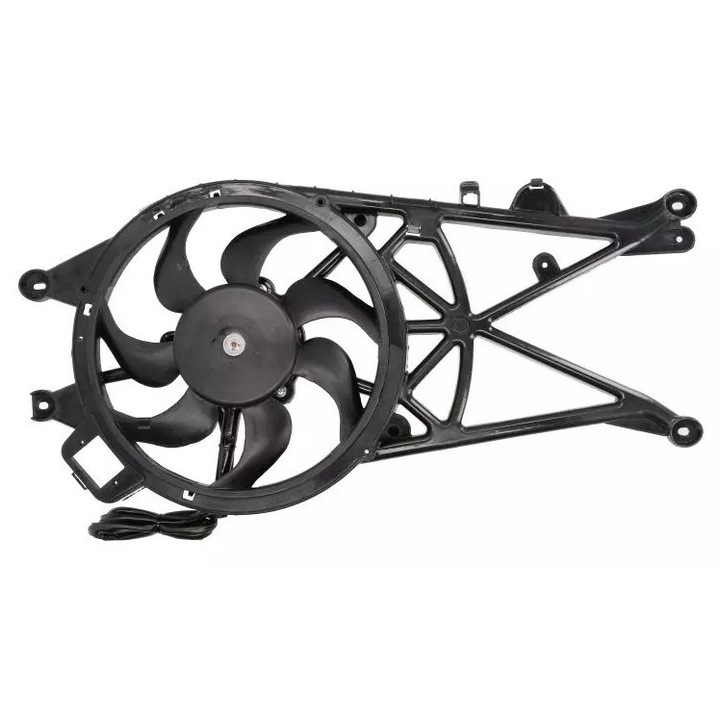 Hűtőventilátor NRF, 100W, 7 lapátos, ovális, Opel Meriva 1,3/1,7D 03-10-hez