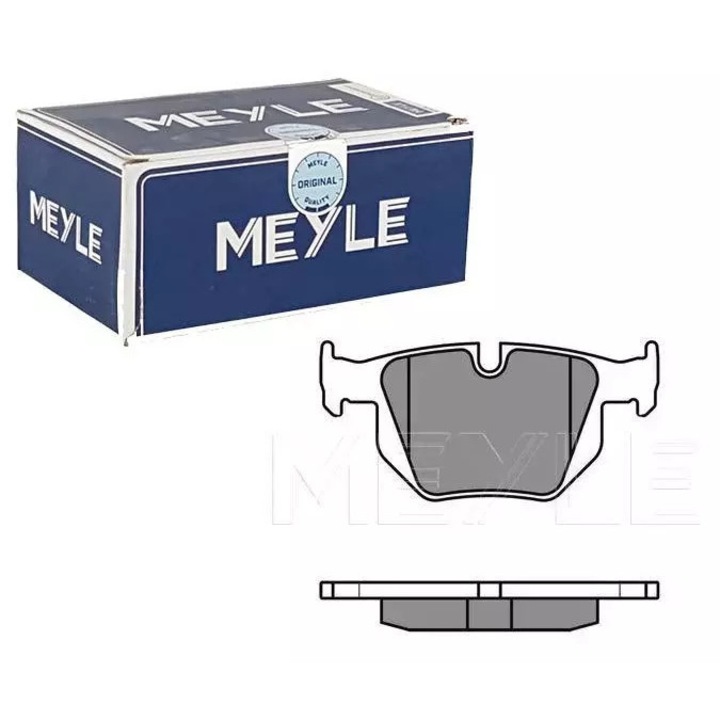 Fékbetétek, Meyle, BMW E90/E91-hez, 123x58,1x17,3mm