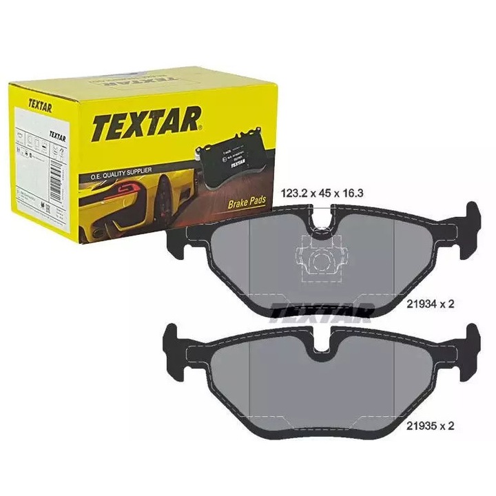 Спирачни накладки, Ruville, комплект, Saab 9-5, 1,9-3,0 TID, 123,2x45x16,3мм