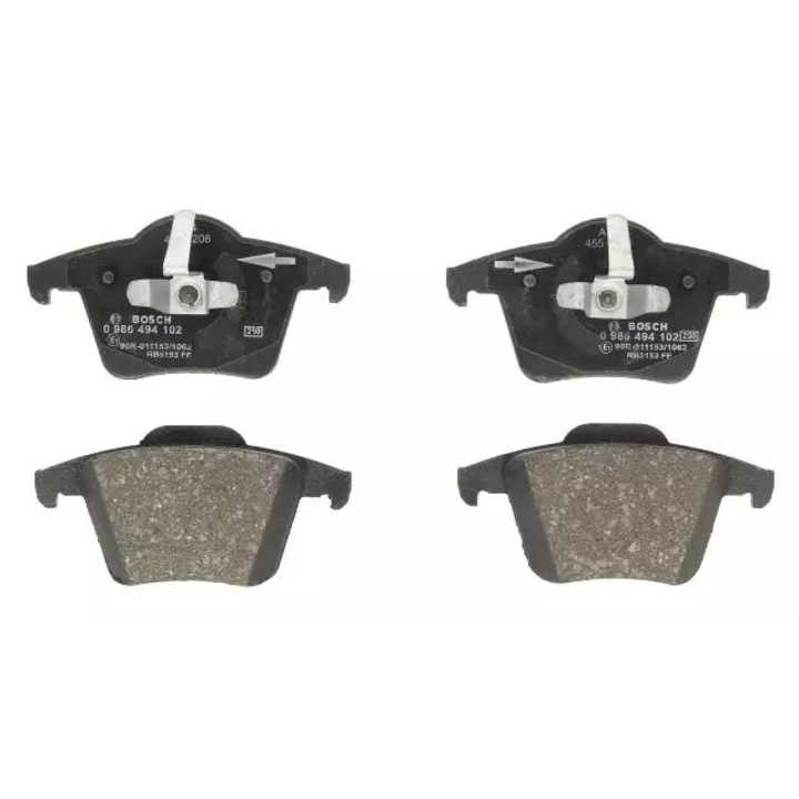 Fékbetétek, Bosch, Volvo XC90, 123,2x63,5x18,8mm, szett