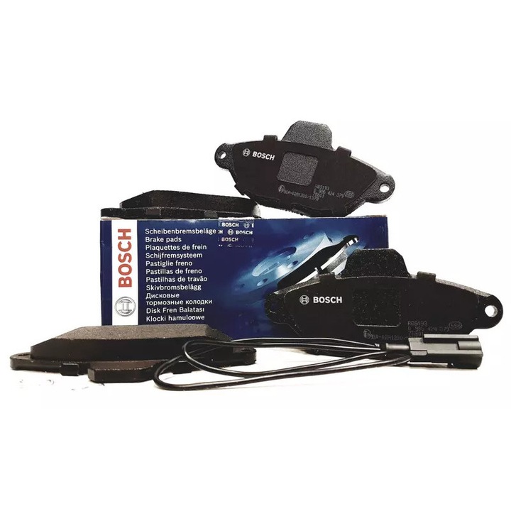 Bosch fékbetét készlet, 15,8x114,8x54,8mm, Fiat Panda/Punto/SC 93-hoz, kopásjelzővel