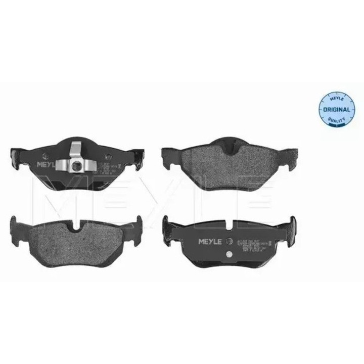 Спирачни накладки, MEYLE, за BMW E87/E90/E91, 123,1x43,7x16,8мм, комплект