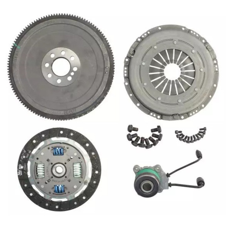 Valeo kuplung szett, 220mm, 24 fog, egyszerű lendkerékkel, autókhoz, 16.1kg