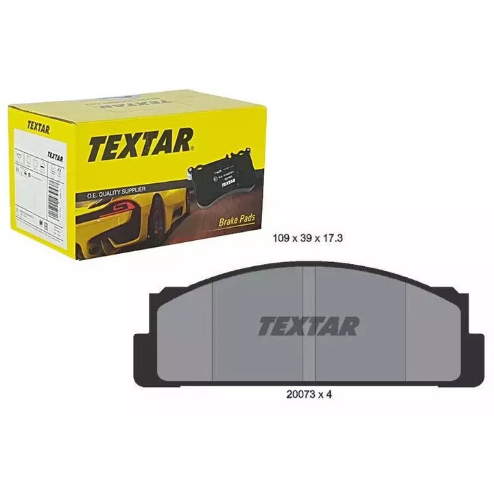 Ruville fékbetétek autókhoz, 109x39x17,3mm, készlet