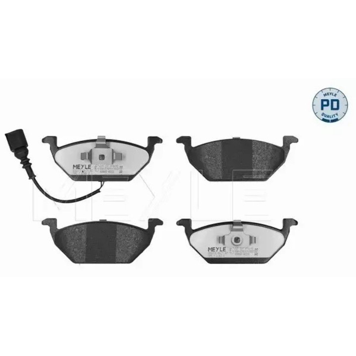 Fékbetétek, MEYLE, VW-hez, Audi A3 96-, Bora/Golf 4 98-, érzékelővel, 146x55x19mm, PRÉMIUM minőség