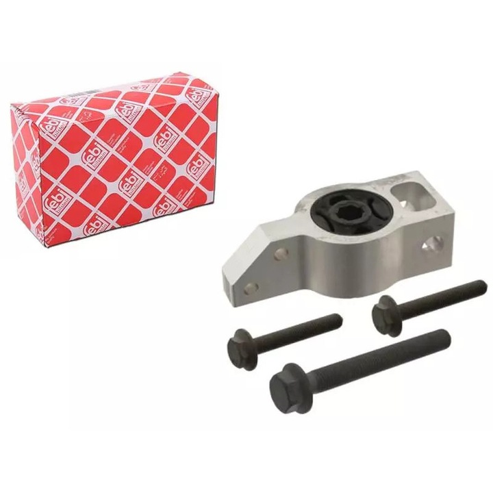 FEBI lengőkar persely, VW PASSAT 05- modellekhez, első bal/jobb, hátsó, csavarokkal.