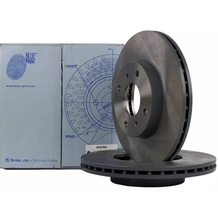 Blue Print féktárcsa, szellőztetett, 280x49mm, 4 lyukú, 6.57kg, NISSAN ALMERA/PRIMERA 1.5-2.2DI 96- modellekhez