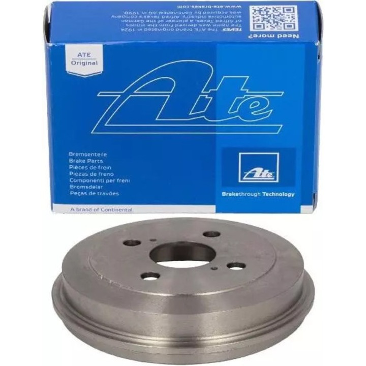 ATE fékdob Daihatsu Cuore/Move 1.0-hoz, 165x71mm, csapágy nélkül, 4 lyukú, európai