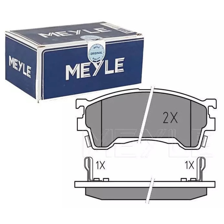 MEYLE fékbetétek Mazda 626/Probe modellekhez, 2 kopásjelzővel, 131,6x51,5x16,5mm, PREMIUM minőség