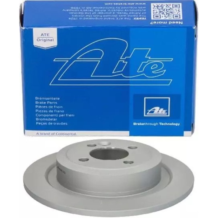 ATE féktárcsa, 280x44,2mm, 4 lyukú, személygépjárművekhez, hátsó