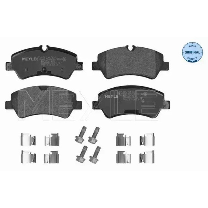 Fékbetétek, MEYLE, Ford Transit 2,2 TDCI-hez, 136,9x58,8x17,6mm, rezgéscsillapító alátéttel