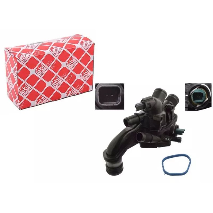 FEBI termosztát, Citroen 108C 1.6THP-hez, 105°C, házzal