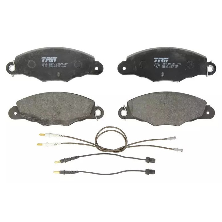 TRW fékbetétek, érzékelővel, Citroen Xantia 98-hoz, 61.2x169x18mm