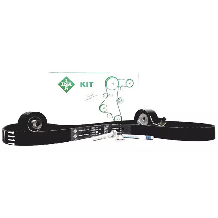 vezérműszíj készlet INA Peugeot 1,4 16, 135 fog, 25mm, benzin, dízel