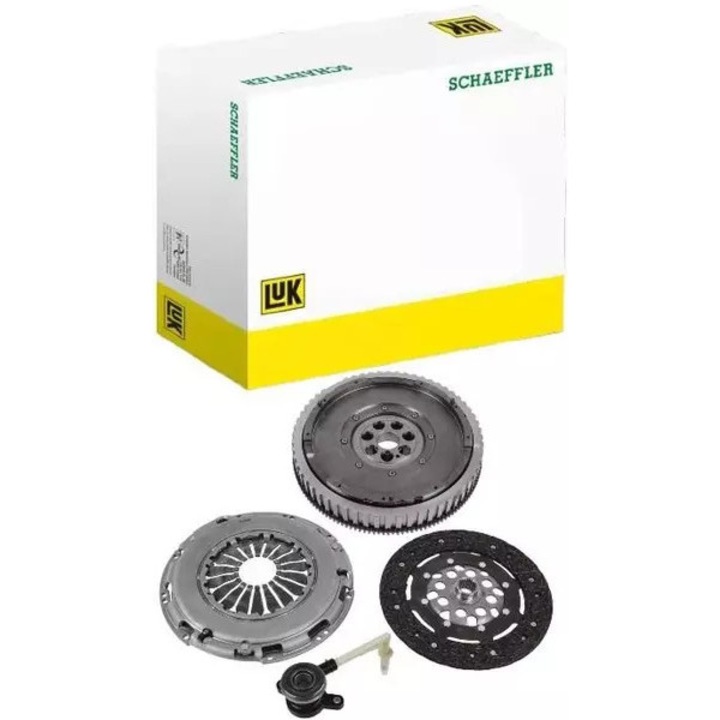 Kit ambreiaj LUK Dacia Duster 1,5 DCI 4x4, 7 gauri de montare, cu volant si set de suruburi