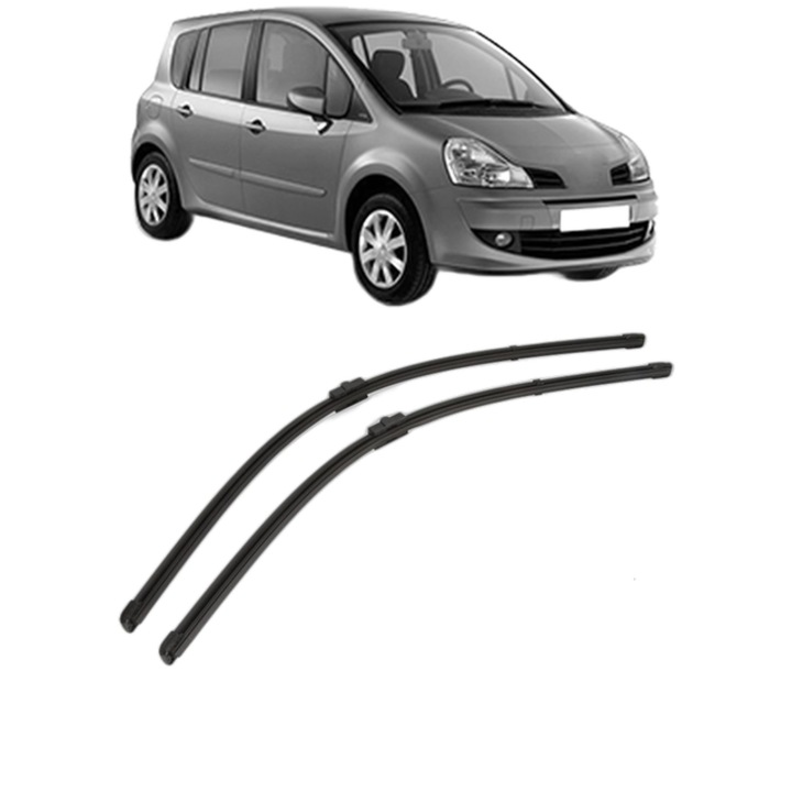 Set stergatoare auto Valeo Silencio Xtrm, RENAULT MODUS / GRAND MODUS, 2 bucati, cauciuc siliconat, 650x700mm, cuRENAULT