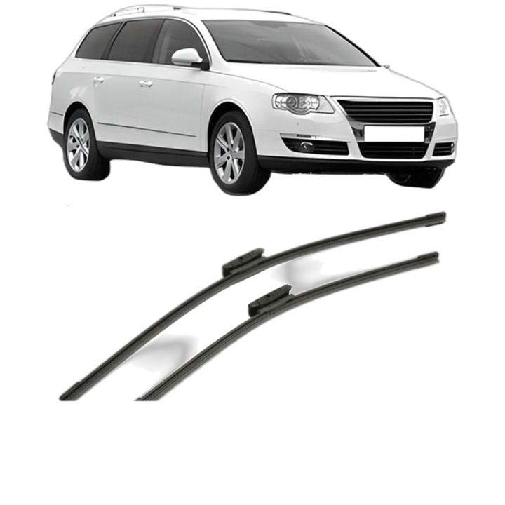 Set stergatoare auto Volkswagen PASSAT B6 Variant (3C5) din 2005-2011, pentru parbriz auto, 2 bucati, Bosch Aerotwin Multi, din cauciuc siliconat rezistent, Volkswagen