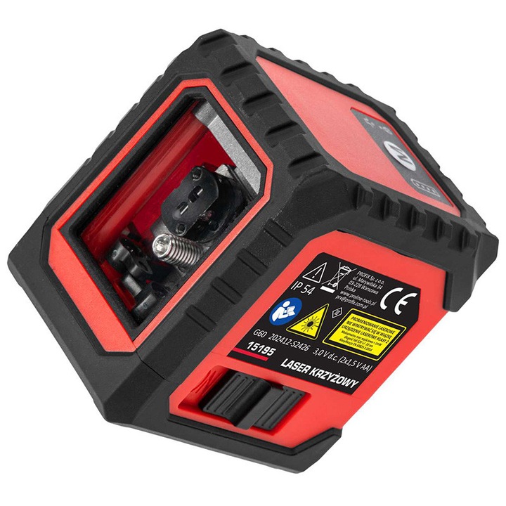 Önszintező lézeres szintező Proline, 0.5mm/1m, 15m hatótávolság, bilinccsel és tokkal együtt