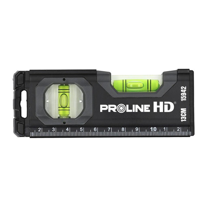 Миниатюрен нивелир Proline HD, 2 либели, точност 0.5 мм, син, 130мм