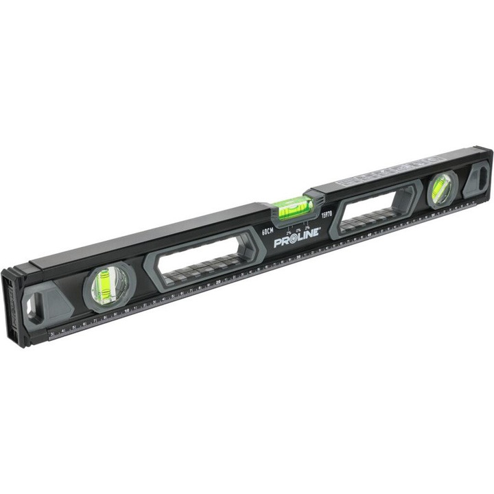 Proline prémium vízmérték, 2000mm, 3 buborék, alumínium, fogantyúkkal