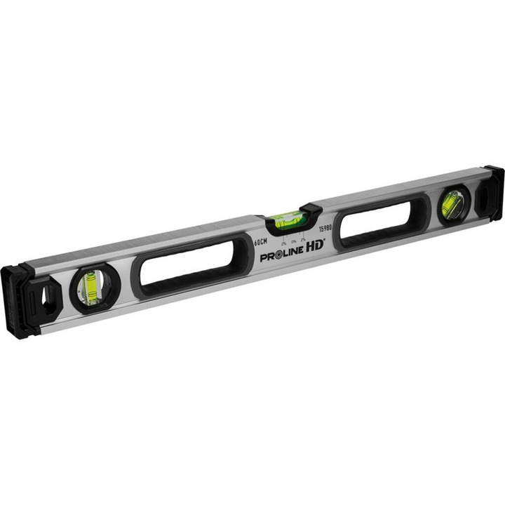 Nivelă HD magnetică Proline 1500mm, 3 bule, precisă, aluminiu