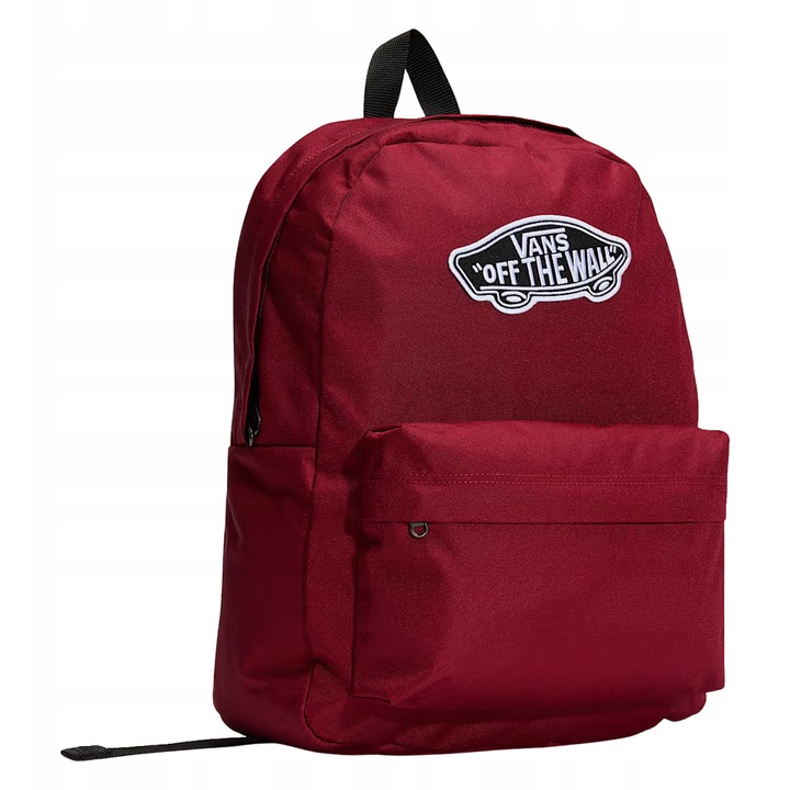 Rucsac scolar, VANS, 22 L, compartiment pentru laptop 15 inch, design unisex, rosu