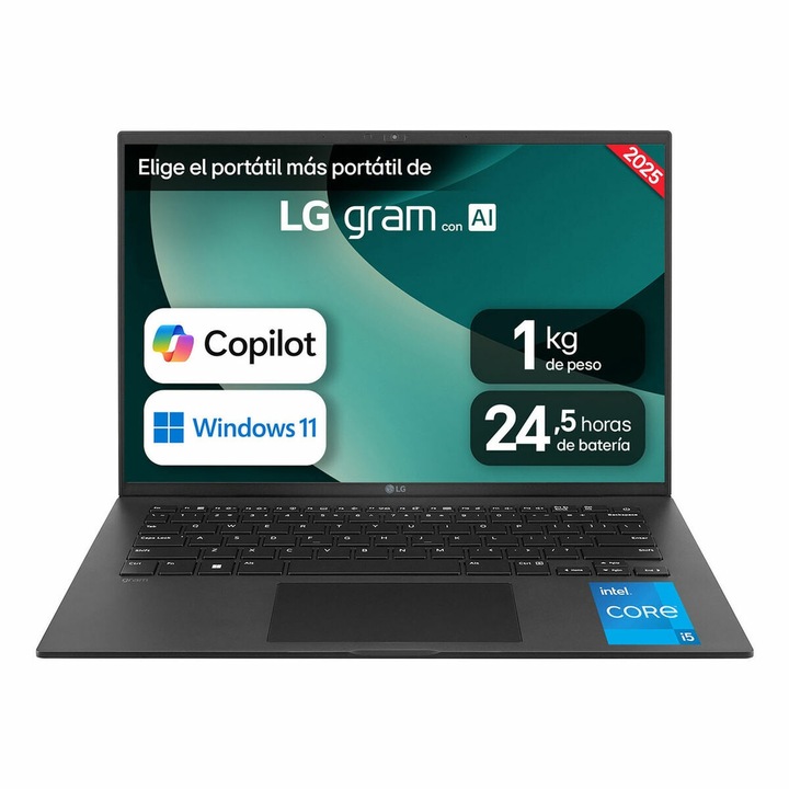 Лаптоп 14" LG 14Z90RU-G.AP55B, 16 GB RAM, 512 GB SSD, черен, Windows 11 Pro