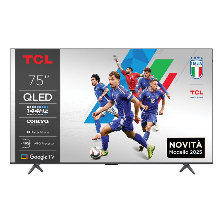 Телевизор Smart, 75 инча, TCL, 4K Ultra HD, Черен, 190,5см