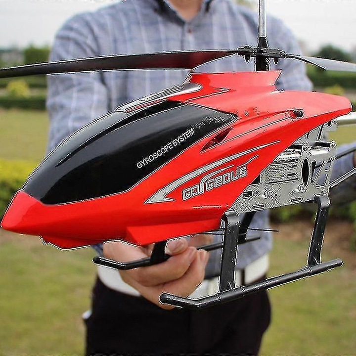 Elicopter cu telecomanda 3.5 canale, 80cm, rezistent la impact, interior-exterior, 12 minute timp de zbor, 120m distanta de control