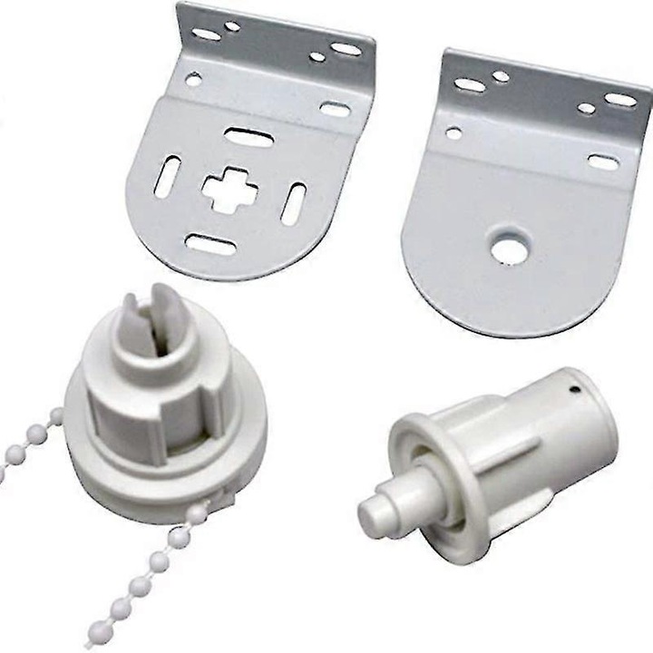 Set accesorii pentru jaluzele 30mm, suporturi metalice, mecanism cu lant de bile, montaj flexibil