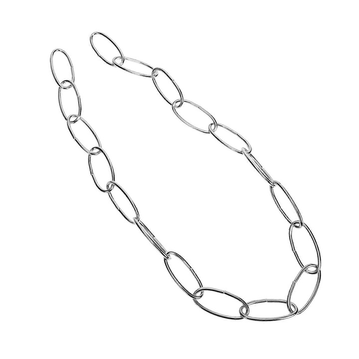 Lant metalic pentru corpuri de iluminat, decorare casa, argintiu, 60x3x3cm