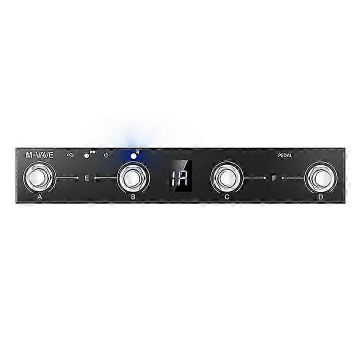 MIDI педал, черна, 5V, с кабел за зареждане