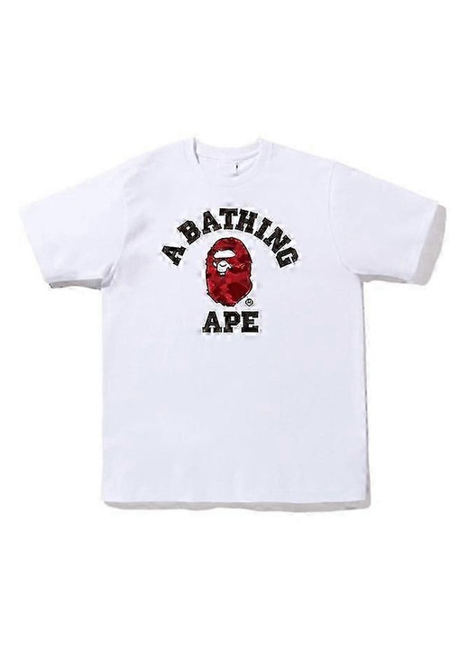 Férfi póló, mintás, pamut, fehér, 2XL INTL