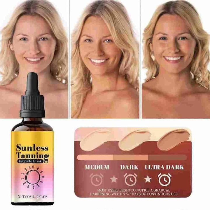 Önbarnító cseppek, 60ml, természetes hatás, minden bőrtípusra alkalmas
