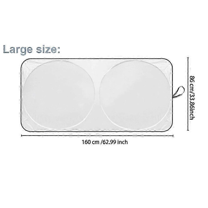 Автомобилен сенник, 160x86см, черен със сребрист, за BMW X1 X2 X3 X4 X5 X6 I8 1 2 3 4 5