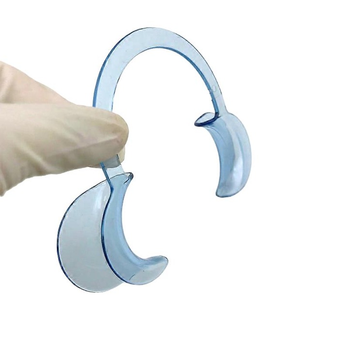 Set 5 bucati retractoare bucale C, dimensiuni variate, sterilizabile, albastru