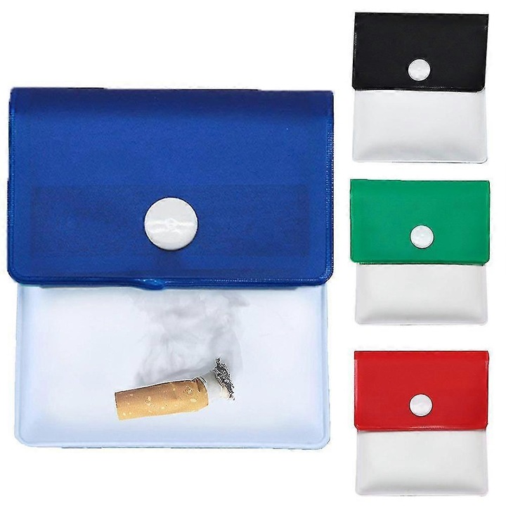 Set 6 Scrumiere Pouch, Plastic, Multicolor, 8cm x 8cm
