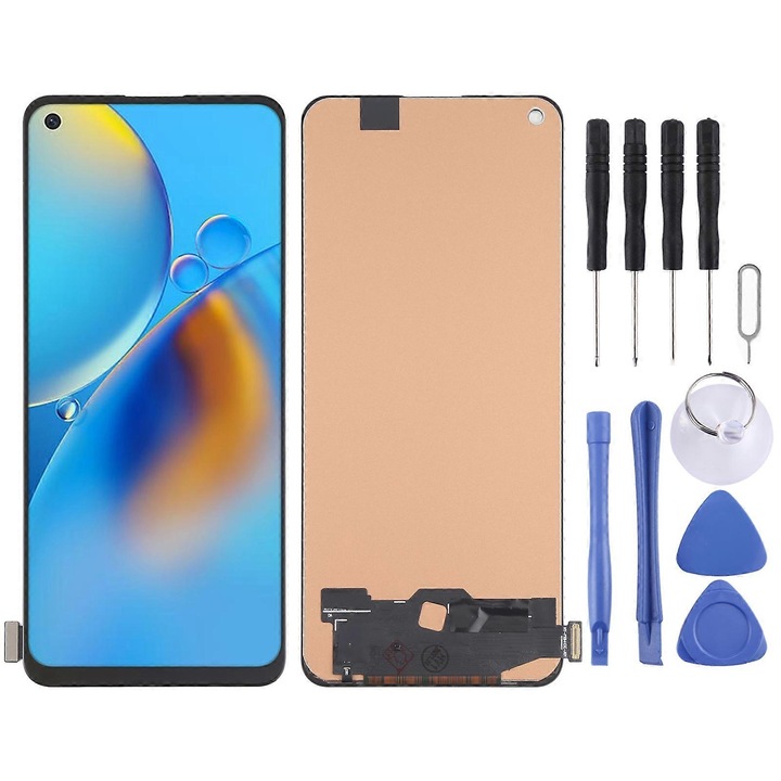 Пълен TFT LCD екран и дигитайзер за OPPO F19 F19 Pro F19 Pro+ 5G, без поддръжка за разпознаване на пръстови отпечатъци