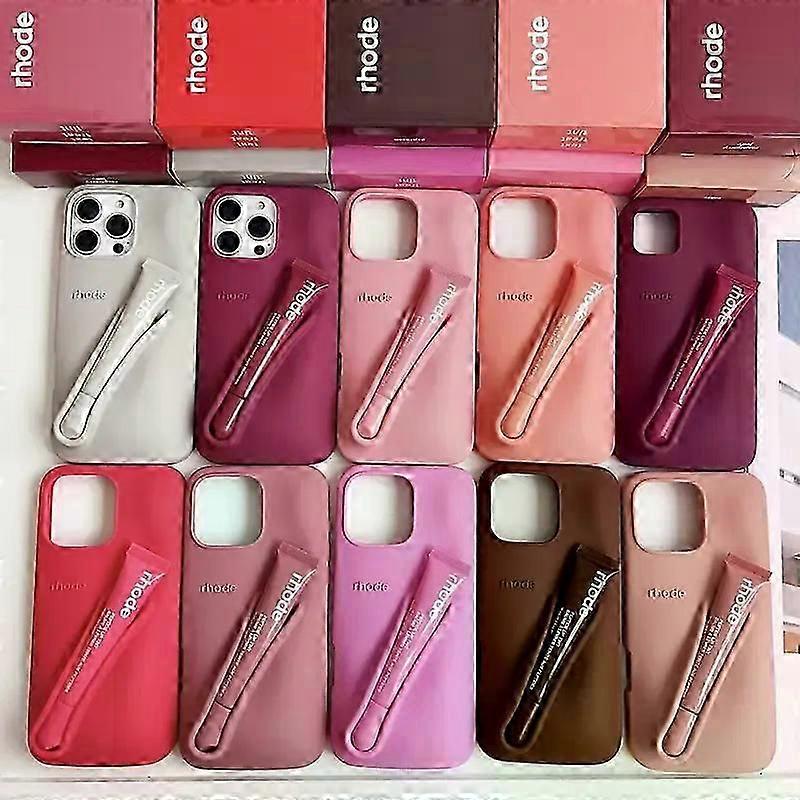 【umecoo】 rhode raspberry case Rhode Lip Case Silicone iPhone Case Raspberry Jelly