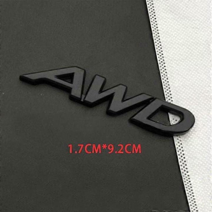 Autocolant metalic 3D Awd 2.0 2.5 pentru portbagaj auto, Mazda, set 1 bucata