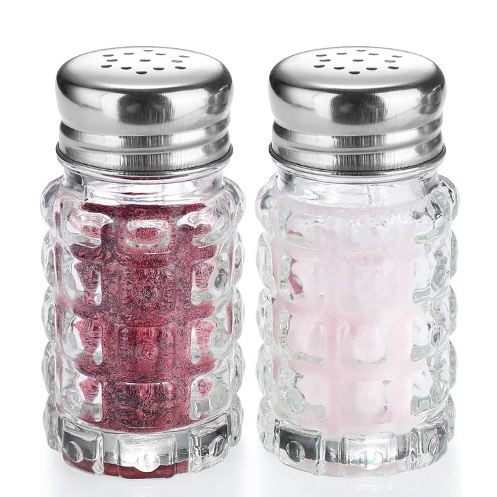 Комплект от 2 съда за подправки, Axroad Mall, Солнички и пипернички, Водоустойчиви и прахоустойчиви, Многократна употреба, Херметичен капак