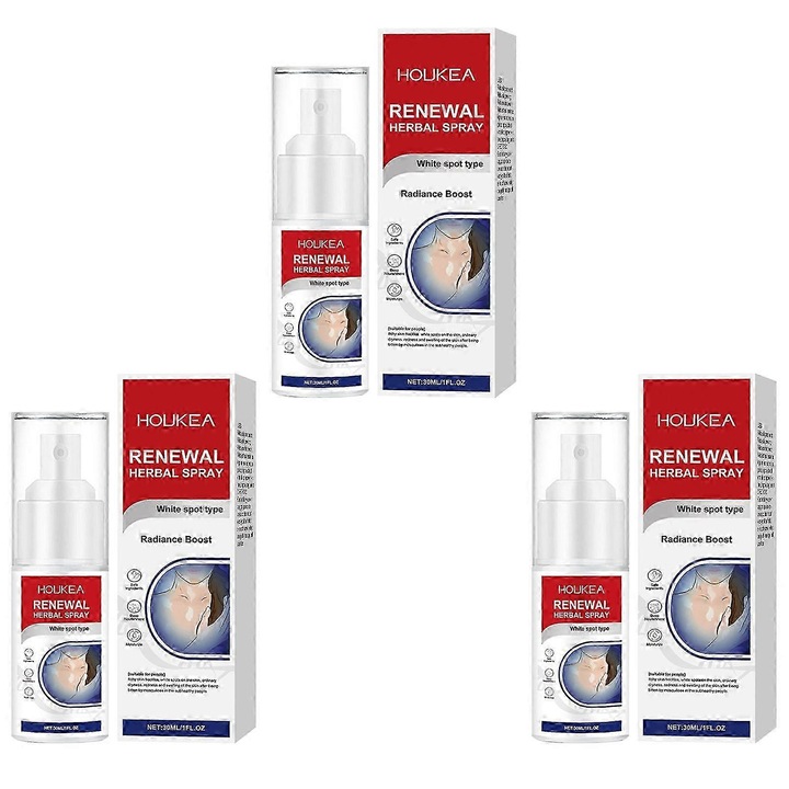 Vitiligo kezelő spray, 30g, 3 darabos készlet, 3x10,8cm, HOUKEA